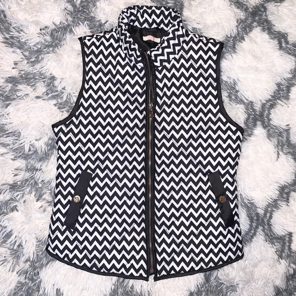 Rosette Jackets & Blazers - Stripped Rosette Vest